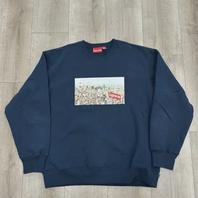 Supreme Aerial Crewneck Navy • Pre-Owned [5041]