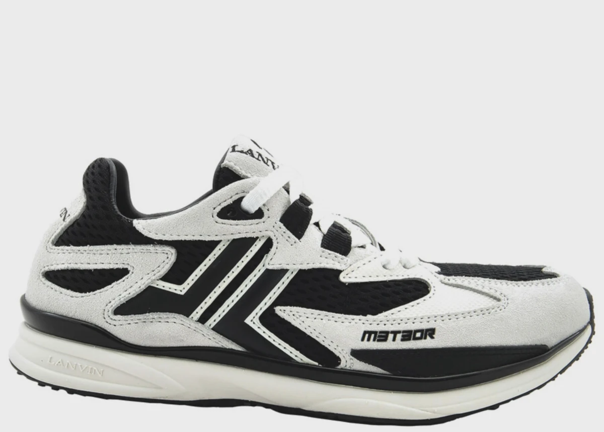 Lanvin Meteor Low Top Sneaker Black White • Brand New [9595]