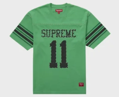 Supreme Studded S/S Football Top Green • Brand New [0301]