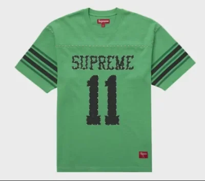 Supreme Studded S/S Football Top Green • Brand New [5569]