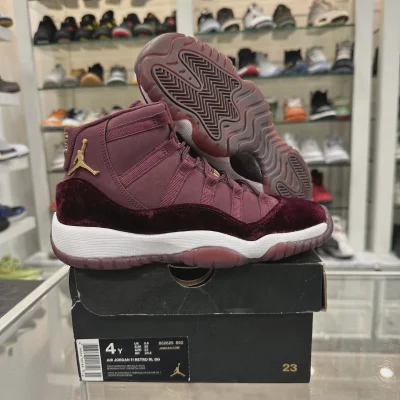 Air Jordan 11 Retro Heiress Night Maroon (Grade School) • Pre-Owned [4273]