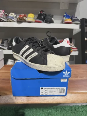 adidas Superstar Human Made Black White • Pre-Owned [8583]