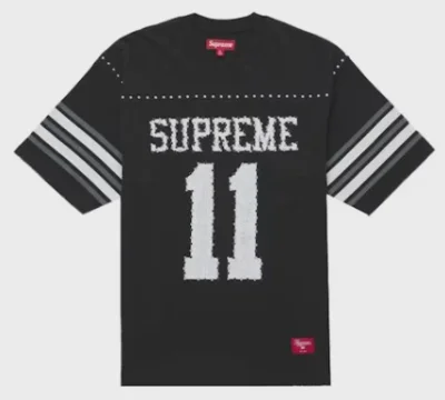 Supreme Studded S/S Football Top Black • Brand New [4915]
