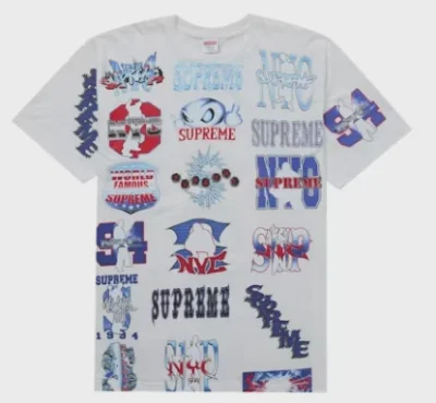 Supreme Flash Tee White • Brand New [4816]