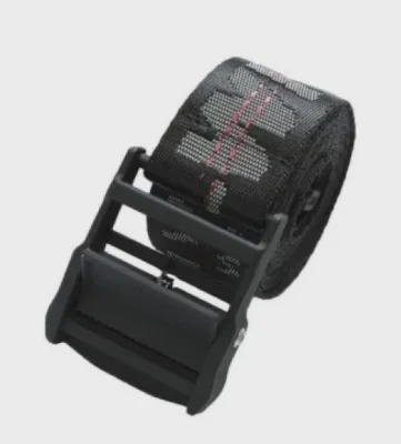 Off-White Classic Industrial Black/White/Red Belt • / One Size / Pre-Owned