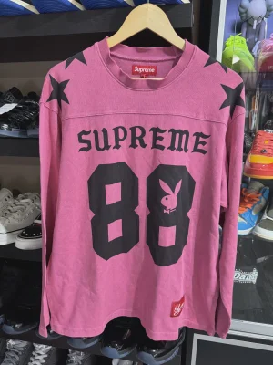 Supreme Playboy L/S Football Top Pink • Brand New [0841]