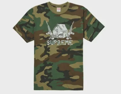 Supreme Origami Tee Woodland Camo • Brand New [6387]