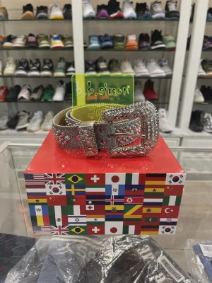 B.B. Simon Belt Silver • Pre-Owned [7606]